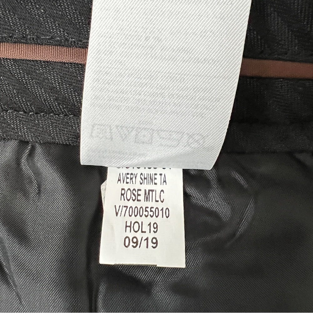 Banana Republic Avery Trousers Dress Pants Ankle Length Black Bronze Shi… - Picture 6 of 9